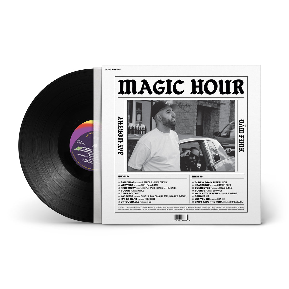 MAGIC HOUR JAY WORTHY & DAM FUNK LP クリア盤 Jay Worthy x DāM FunK 'MAGIC HOUR' Black Vinyl – LNDN DRGS