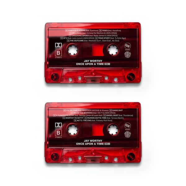 Jay Worthy 'Once Upon A Time' Double Red Cassette Tape