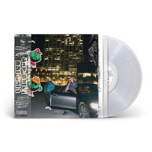 Larry June & Jay Worthy '2 P'z In A Pod' Limited Edition Deluxe Clear Vinyl w/ Clear Obi Strip, Stickers & Poster