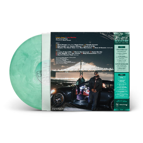 Larry June & Jay Worthy '2 P'z In A Pod' Limited Edition Deluxe Color Vinyl w/ Obi Strip, Stickers & Poster