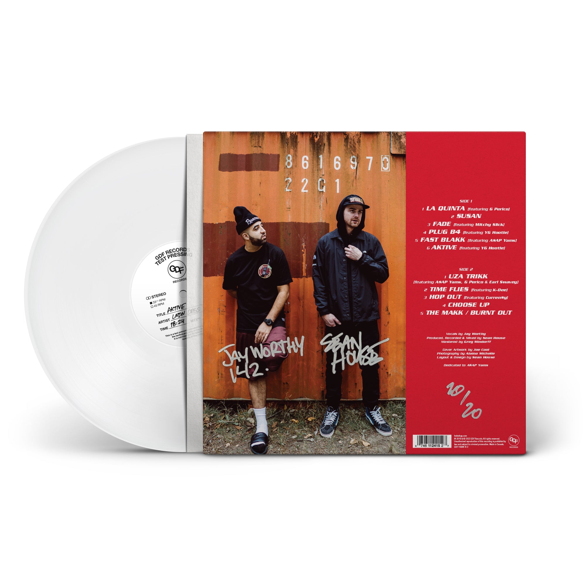 AKTIVE' Signed & Numbered Test Pressing White Vinyl – LNDN DRGS
